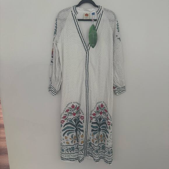 Farm Rio Eyelet Floral Coverup - Picture 2 of 8